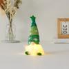 Lighted Christmas Gnome Decoration Mini Christmas Plush Gnome Figure Light Up Swedish Tomte Doll for Winter Tabletop Decor