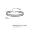 3/8mm Mesh Strap Chain Bracelet for Men Boys,Stylish Stainless Steel Adjustable Wristband,Simple Minimalist  Jewelry Gift