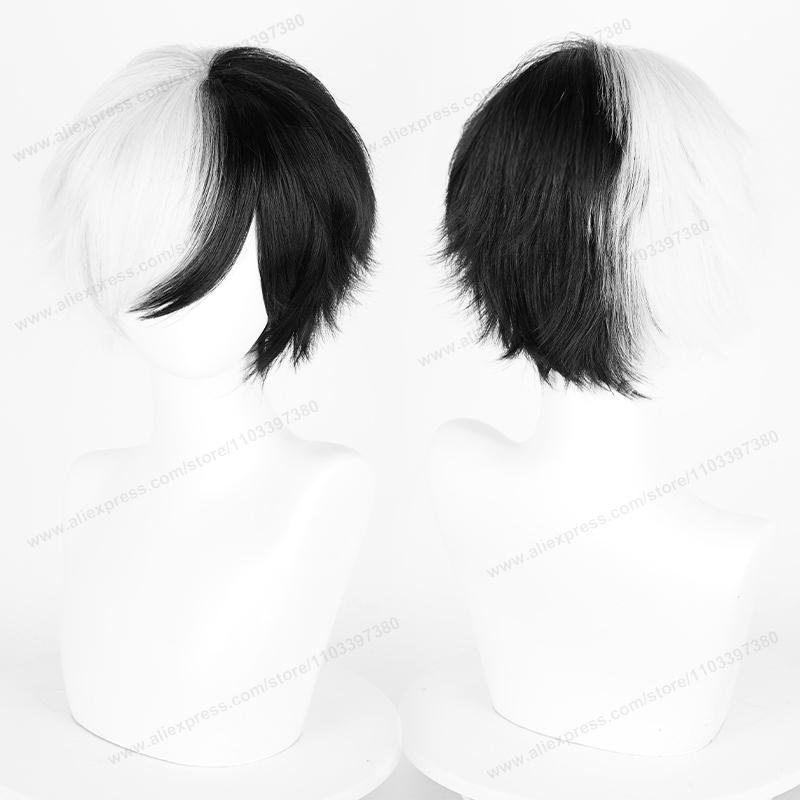 

Аніме 30см Коротка Пряма Косплей Перука Чорна Біла Зелена Коричнева Фіолетова Синя Сіра Червона Золота Чоловіча Жіноча Термостійке Синтетичне Волосся as the picture-