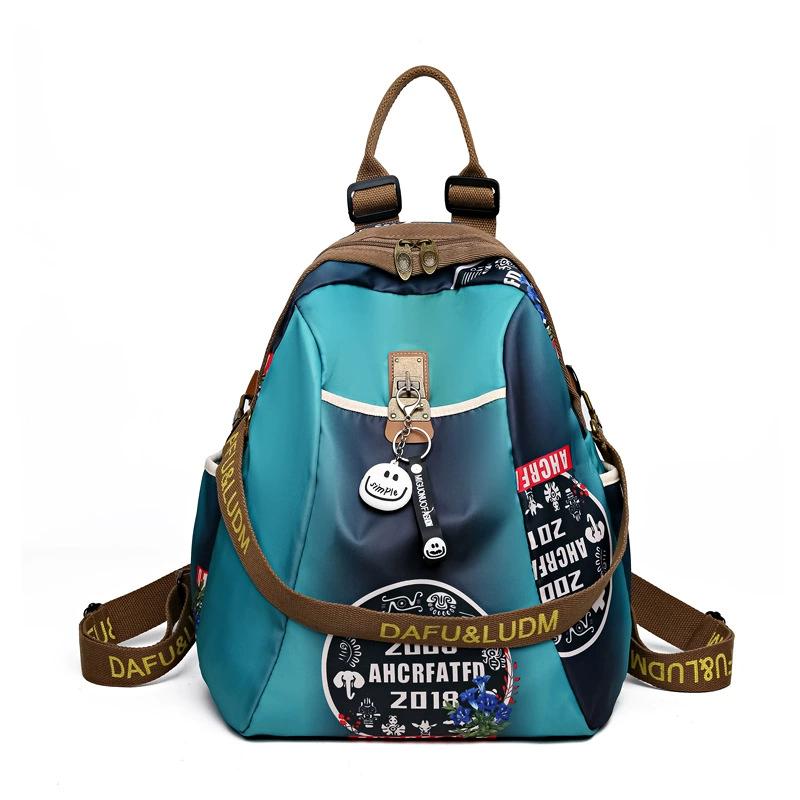 

Рюкзак Shell женский из ткани Оксфорд, ультралегкий маленький рюкзак 2025 года, двойное назначение, мода, отдых, многофункциональный 35x23x42cm синий