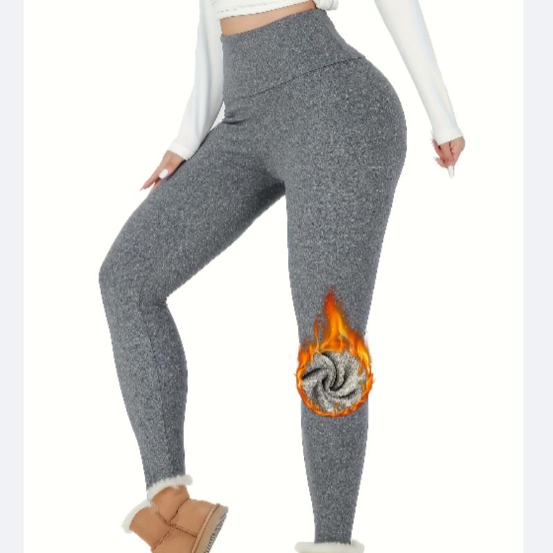 Dame Termisk Fleeceforet Høy midje Leggings, Trenings Vinter Varm Tykk Tights Myke Yogabukser