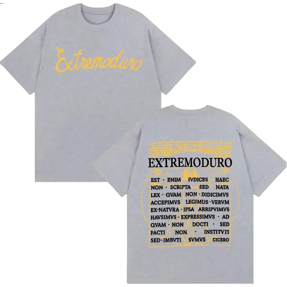 Rock Band Extremoduro Tour Print T Shirts Men's Clothing Harajuku High Street T-shirt Man Cotton Short Sleeve T-shirts