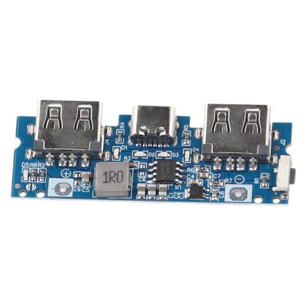 Micro/Type-C Lithium Battery Charger Board USB 5V 2.4A Mobile Power Bank Accessories Dual USB Mobile Power Bank Module for Phone