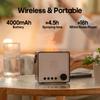 White Noise Player Schlafmaschine Ätherisches Öl Aromadiffusor Flammenbefeuchter Bluetooth-Lautsprecher für Zuhause Schlafzimmer Geschenk