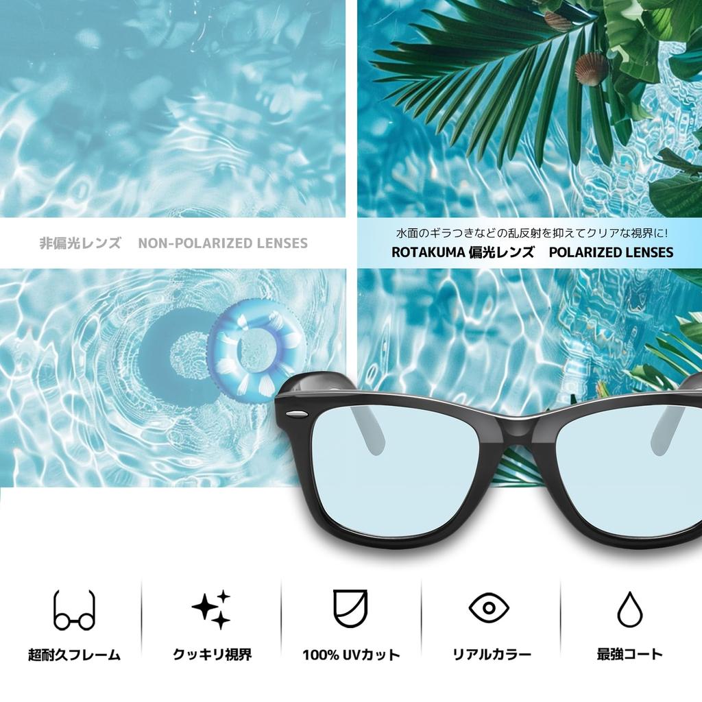 ROTAKUMA TR90 Polarized Sunglasses for Men and Wellington Ultra UV400 Ideal for and Mountaineering Women, Unisex, Style, Sportswear, Lightweight,