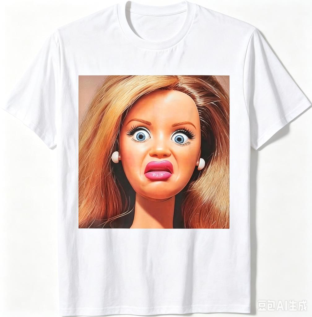 Funny Shirt Featuring The Disgusted Face Meme Doll Babe Unisexs T Shirt Cotton Tee Unisex Summer Novelty Oversize Casual Humor Meme