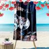 Christian McCaffrey Print Beach Towel, Large Soft Quick Dry Towel for Beach Camping Swimming