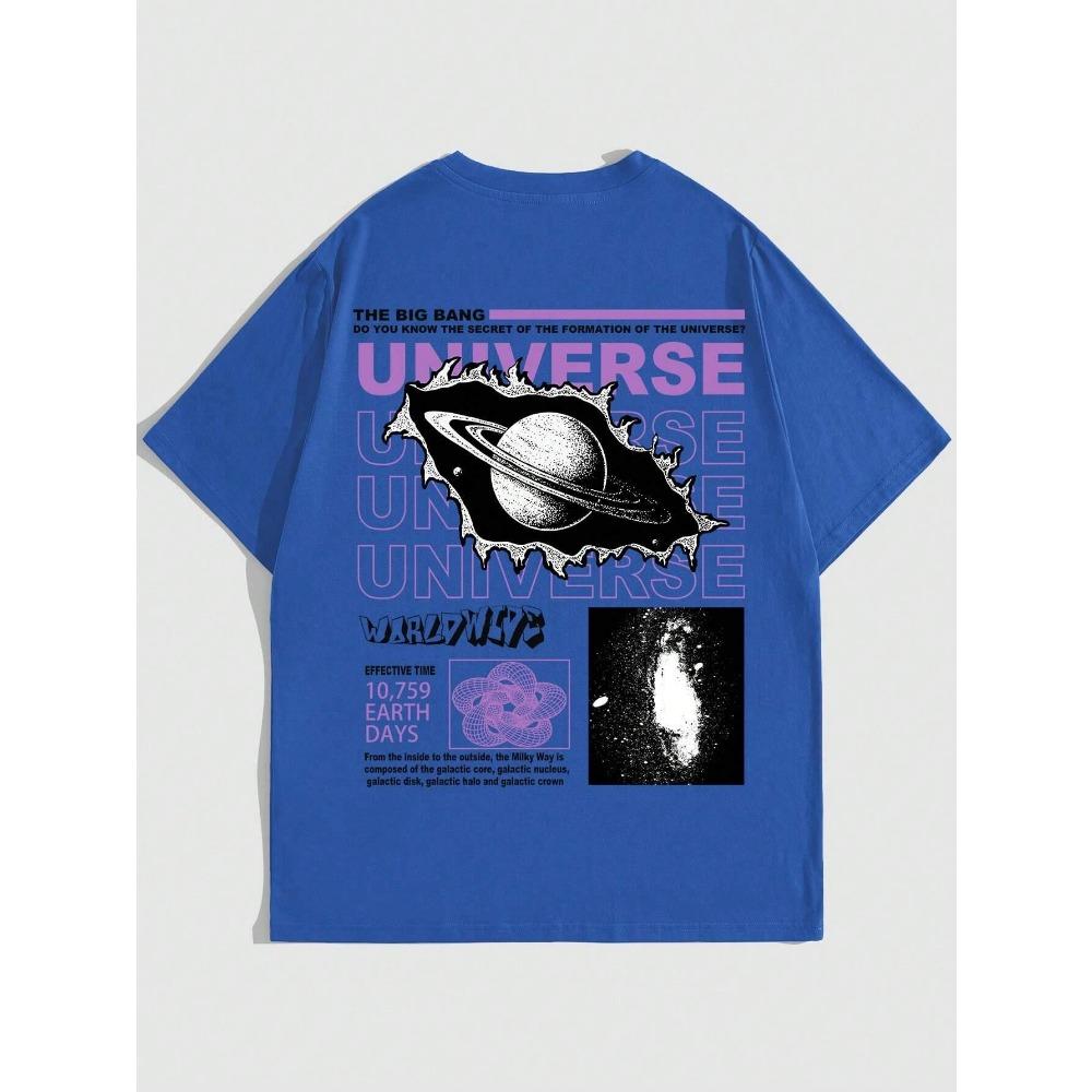 The Secret Of The Big Bang In The Universe Men Cotton TShirts Summer  Breathable Loose Clothes Street Tees