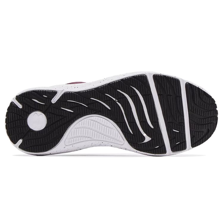 Under Armour Charged Pursuit 2 Big Logo Speckled White Ash Plum Women Sneakers 3025244-101