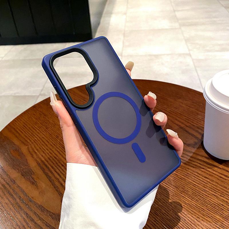 Suitable for Samsung S25 Ultra Mobile Phone Case Phantom Semi Transparent Matte Galaxy S25 Full Inclusive Anti Fall Hard Protection Case