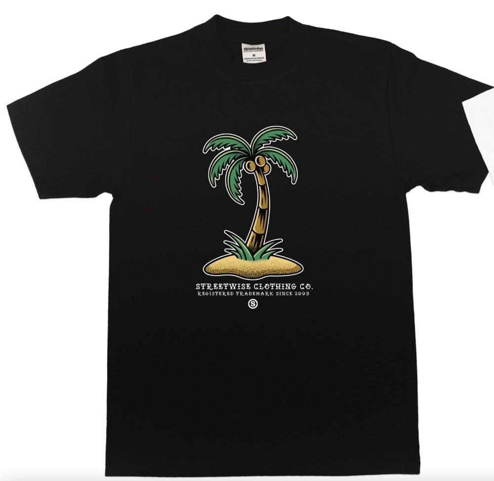 Streetwise LA Palma Graphic T-Shirt Black M-L-XL-2XL-3XL wbr/ -4XL-5XL Unisex T-Shirt XXL