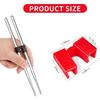 10 Pcs Reble Chopstick Helpers Training Chopsticks Beginners Training Chopsticks for AdultsChinese Chopstick Helper for Adults, Kids, Beginner,
