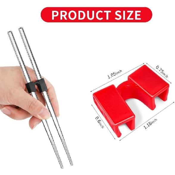 10 Pcs Reble Chopstick Helpers Training Chopsticks Beginners Training Chopsticks for AdultsChinese Chopstick Helper for Adults, Kids, Beginner,