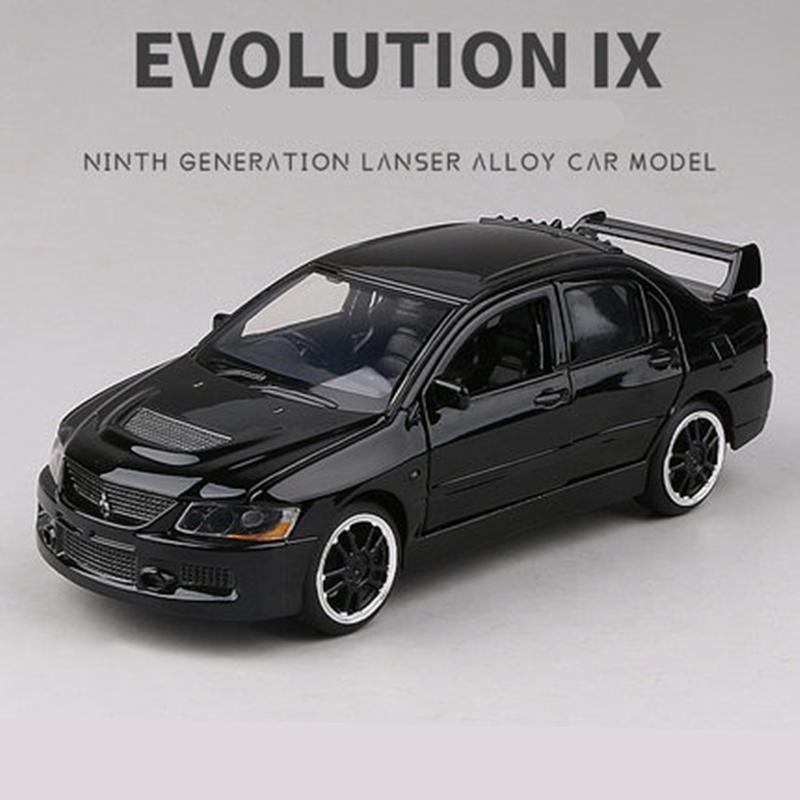 1/32 Mitsubishis Lancer Evolution IX 9 Alloy Car Model Diecast Simulation Metal Toy Vehicles Car Model Collection Childrens Gift