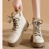 Snow Boots Women's New Autumn and Winter Velvet Thickened Martin Boots Platform Short Boots Non-slip Cotton Shoes