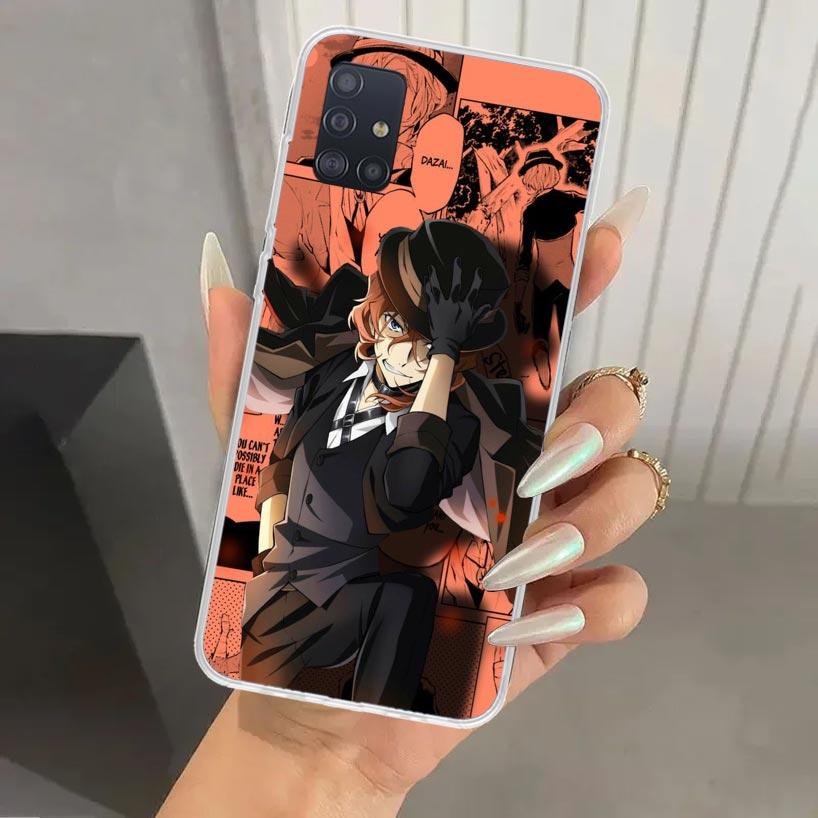 Bungo Stray Dogs Manga Phone Case for Samsung Galaxy A52 A32 A22 A12 A02S A50S A30S A10S Note 20 Ultra 10 Plus S10 A31 A20 A71 A