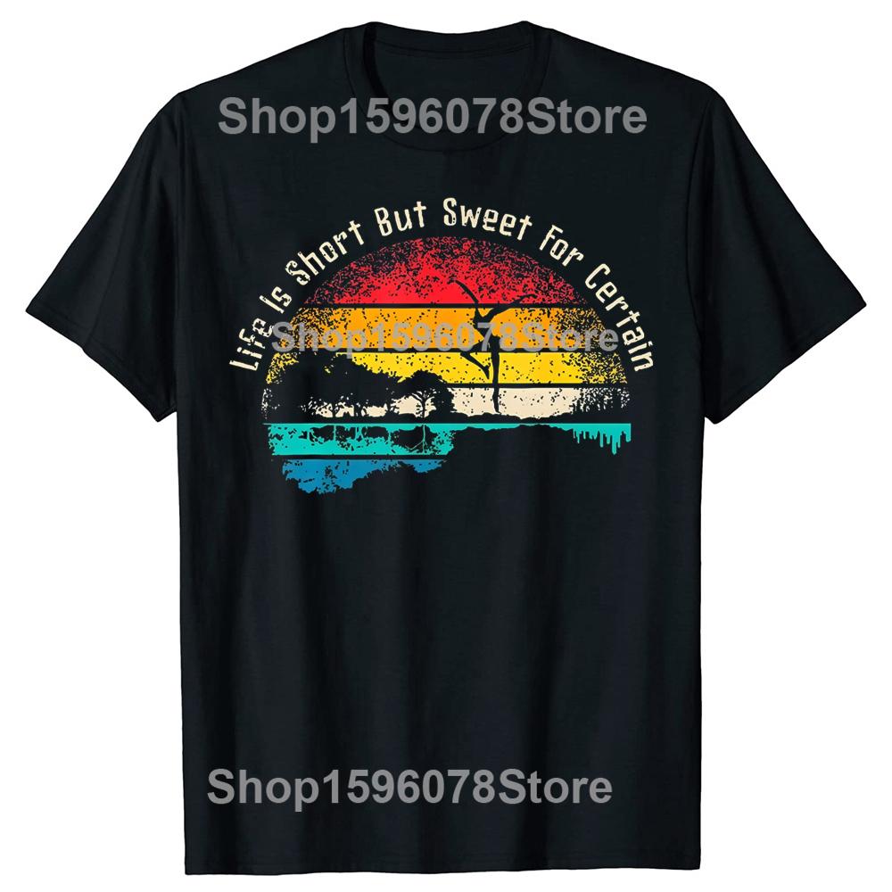 

Life Is Short Guitar But Sweet for Certain Tshirts Men Fashion Print Tshirt Loose Oversized Streetwear Hip Hop Unisex T Shirt 4XL
