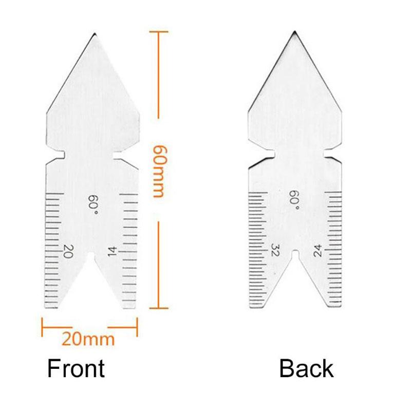 For Measuring Threads Center Gauge 55 Degree Thread Pitch Gauge Gauge External Thread Channel Inch 55 Degree Gauge