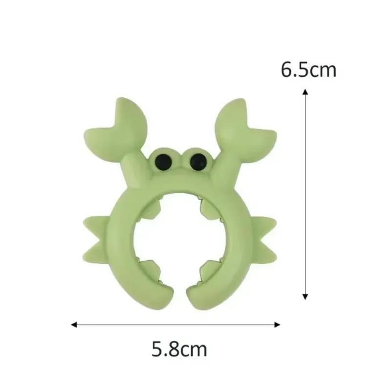 4/1/2PCS Silicone Spatula Rack Small Crab Anti Scalding Overflow Pot Clip Spoon Holder Clip Universal Shovel Rack Kitchen Gadget
