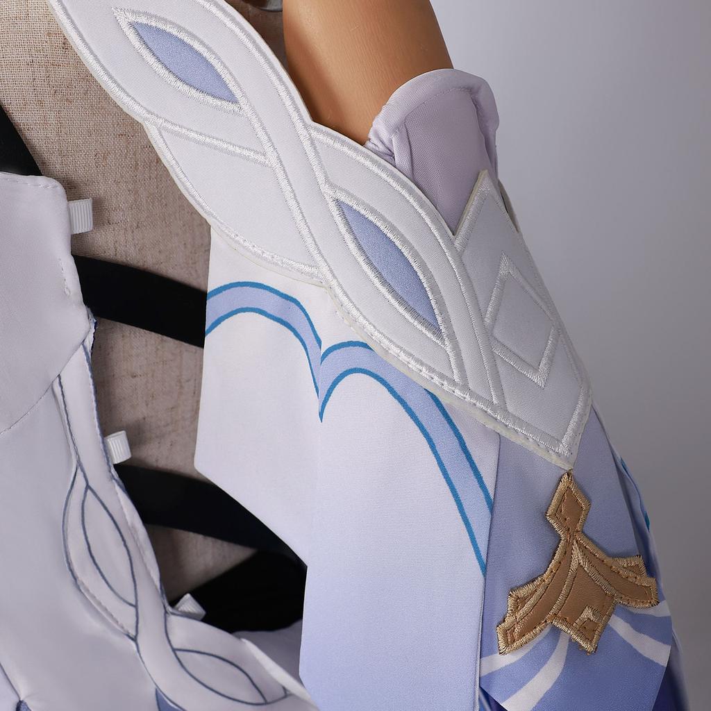 Genshin Impact Skirk Cosplay Costume Dress New Skin Uniform Headwear Tartaglia's Master Abyss Halloween Party for Women Prop