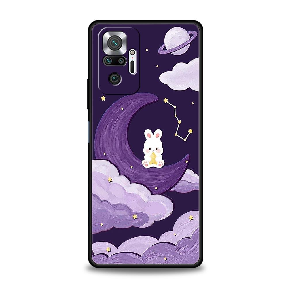 Phone Case For Xiaomi Redmi Note 14 13 12 5G 11 10 Pro Plus 4G 9S 9 14C 13C 12C 10C 9C 9A Soft TPU Cover Cute Colorful Rabbit