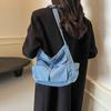 Women's Large Capacity Commuter Tote Bag Denim Shoulder Crossbody Bag
