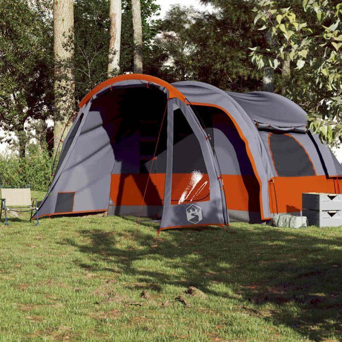 Orange Waterproof Family Tent for 6 People