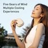2026 New 1800mAh Handheld Mini Fan Multifunction Neck Hanging Fans 5 Speed USB Rechargeable Fan with Display Screen