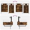 Bathroom Furniture Set 5 pcs Smoked Oak