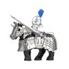 MOC Medieval Military Figures Building Blocks Castle Militia Soldier Dragon Gothic Knight Helmets Swords Shield Bricks Toys N06