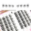 Coolles Wheat Ear False Eyelashes: Thin Black Stem, Thick Barbie Tip, Segmented for Novices