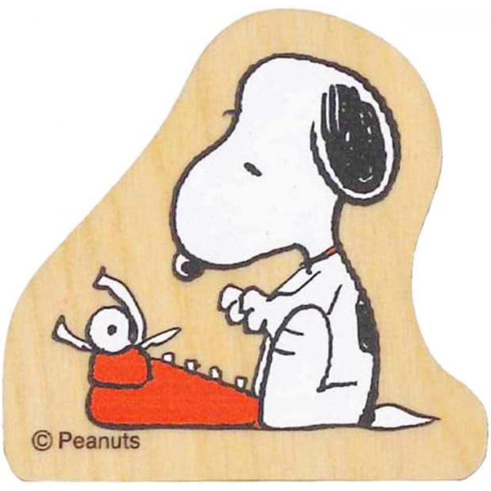 Детская печать Снупи Снупи Деревянная деталь Печатная машинка 2283 001