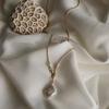 Romantic Natural Baroque Petal Sea Pearl Necklace, Niche INS Style Collarbone Chain, Exquisite Design, Female Personality
