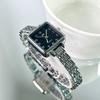Simple Quartz Watches for Women Retro Alloy Strap Ladies Watches Small Square Dial Wristwatches Gift Clock Relógio Feminino