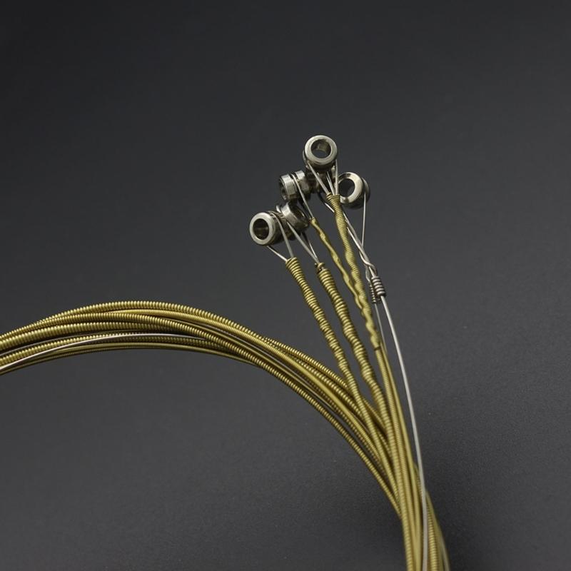 Set of 6 Guitars String Replacements Acoustic Guitar Strings Part Stainless Steel Acoustic Folk Electric Guitar Strings