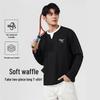 Baleno Men's Waffle Faux Two-Piece Long-Sleeve T-Shirt