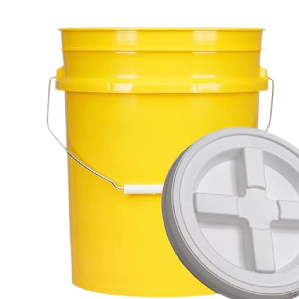 , Multifunctional, Reusable Bucket Food Container with Screw Lid for Fishing, Home Use And Car