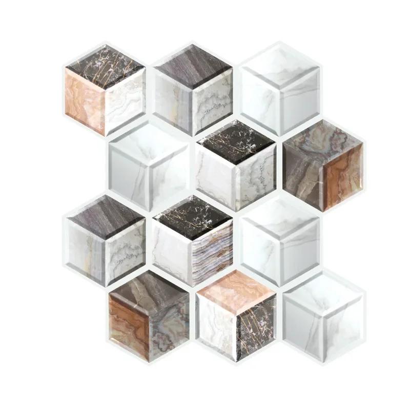 3D Stereo Wandaufkleber Selbstklebende Tapete Ziegelmuster Kreativ Aluminiumfolie Vinyl Wasserdichte Tapete Wohnzimmer Dekor