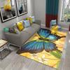 3D Colorful Oil Painting Butterfly Carpet Entrance Door Carpet Bedroom Decor Living Room Floor Mats Bathroom Non-slip Area Rugs