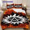Supernatural Mysteries Bedding (1 * Duvet Cover + 2 * Pillowcase, Without Core) 2D Flat Christmas Birthday Gift Duvet Cover and Pillowcase