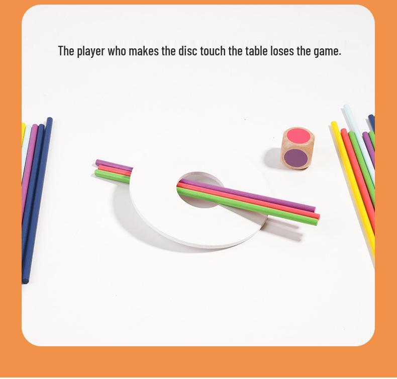 Early Childhood Balance Blocks: Educational Wood Skewers Game