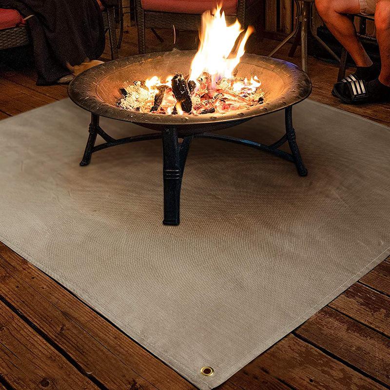 Fireproof Fiberglass BBQ Heat Insulation Pad - Flame Retardant, High Temp Resistant Cloth.