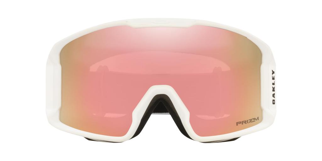 Oakley LINE MINER M Matte Sage Gold Iridium Free Size Goggles, White/Prizm Lens,
