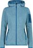 Jacket CMP Woman Fleece Jacket Fix Hood (3H19826) Jade/onyx/majolica