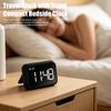 Digital Alarm Clock with Stand Large LED Display Rechargeable Volume Adjustable Electric Clock Portable Travel Cordless Home Bedroom Desk Clock