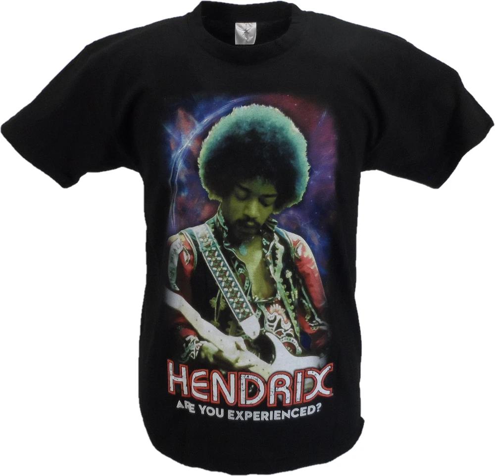Unisexs Black Official Jimi Hendrix Are You Experienced Cosmic T Shirt S