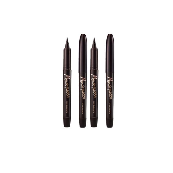 Karadium Movie Queen Pen Eyeliner 02 Brown 1g 2ea Set Smudge-Proof K-Beauty