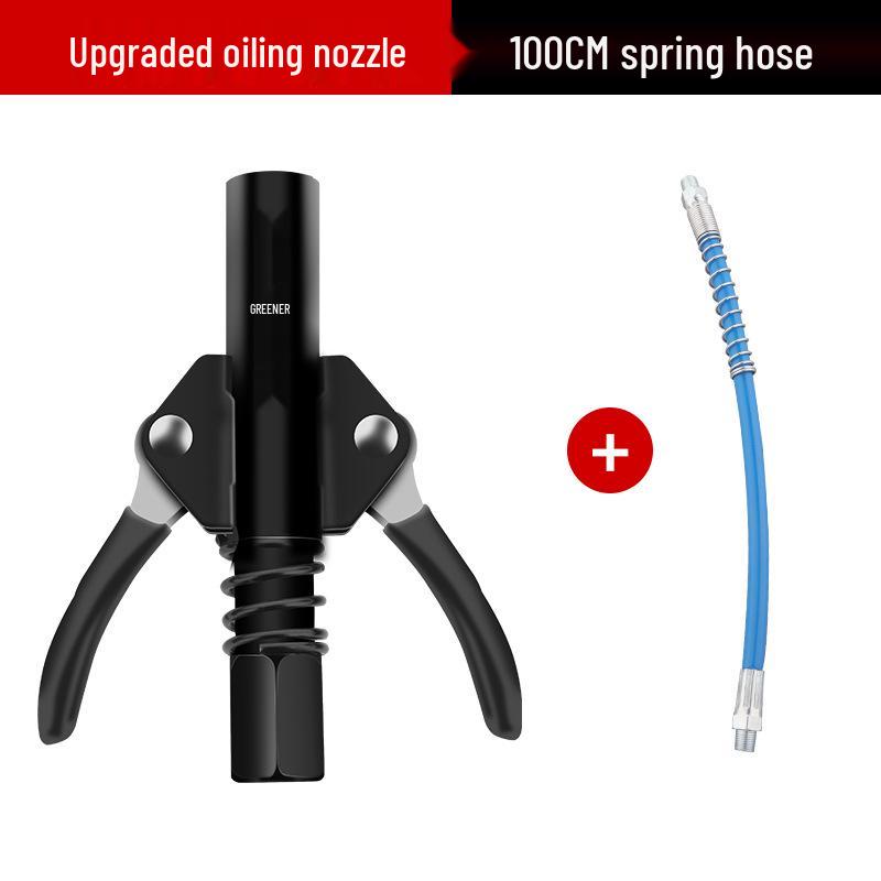 Green Forest High-Pressure Greasing Nozzle - Butter Gun Head & Locking Pliers Set