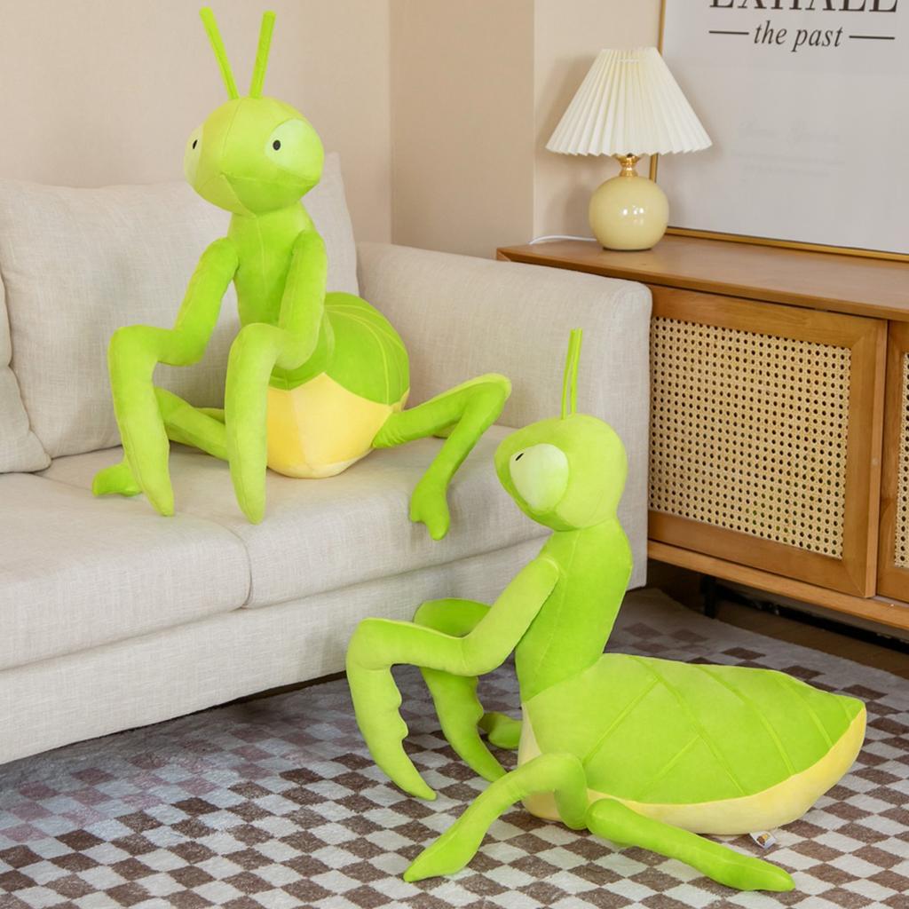 Peluche Mantide Religiosa Simulazione 70CM Carino e Affascinante Bambole Insetto Mantide Peluche Morbido Animale Reale Cuscino Regalo Creativo
