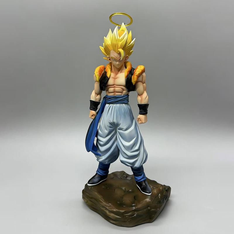 Jt Statue Anime Dragon Ball Vegetto Figure Gogeta Statue With Base Super Saiyan Action Figures Collection Model Toys Gifts